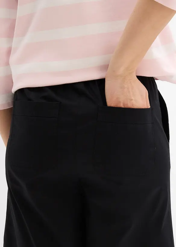 Papertouch-bermudas av bomull, bonprix