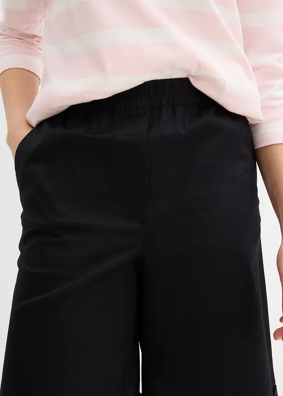 Papertouch-bermudas av bomull, bonprix