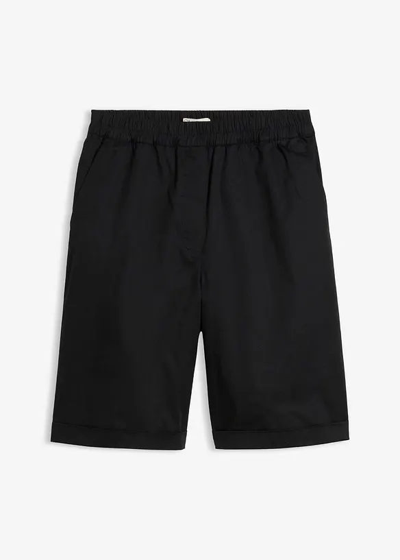 Papertouch-bermudas av bomull, bonprix