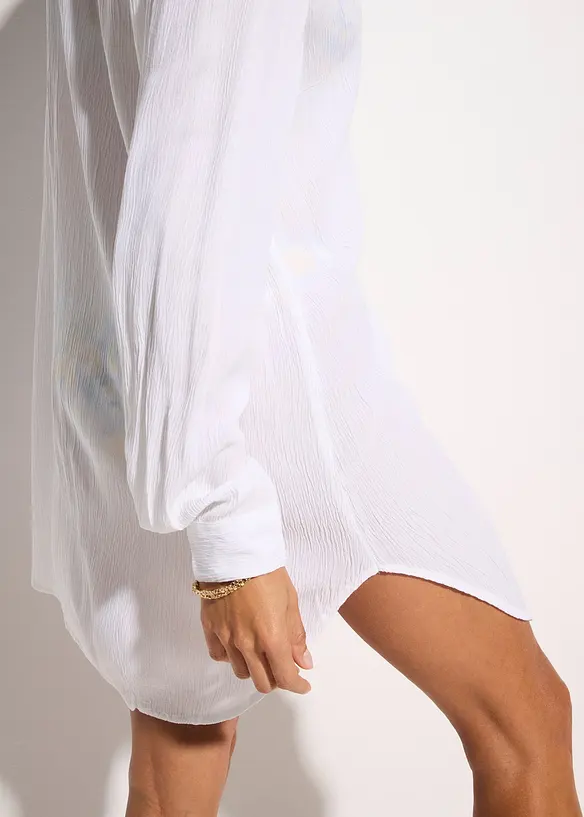 L&aring;ng strandblus i viskos, bonprix