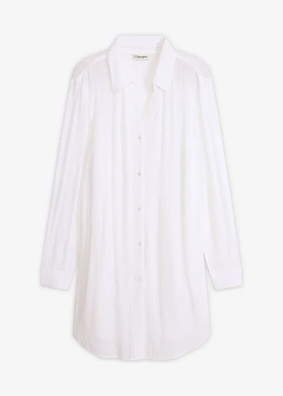 L&aring;ng strandblus i viskos, bonprix