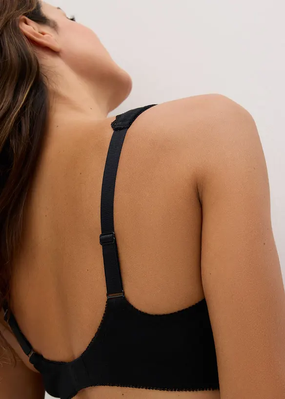 Minimizer-BH i T-shirtmodell utan bygel, med ekologisk bomull (2-pack), bonprix