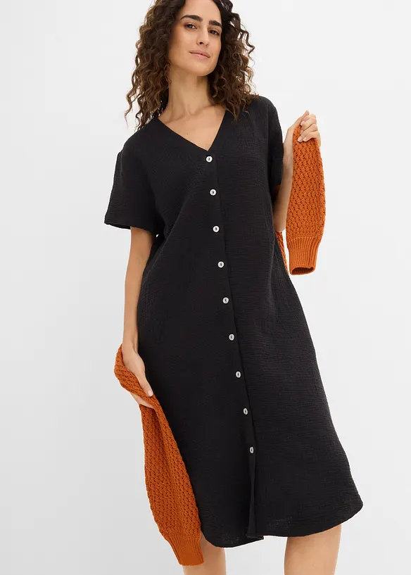 Bluskl&auml;nning i mjuk muslin, bonprix