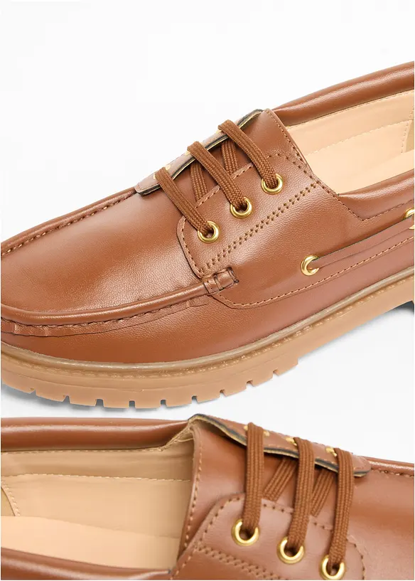 Loafers med sn&ouml;rning, bonprix