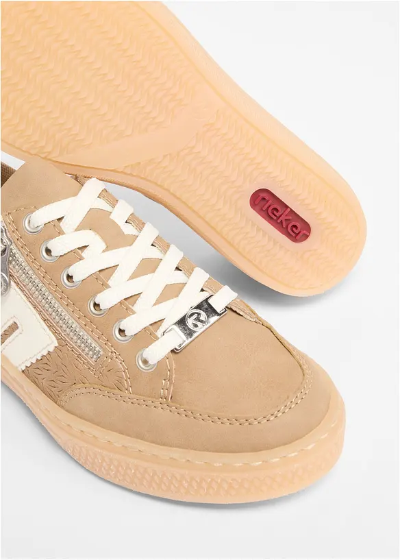 Sneakers i skinn fr&aring;n Rieker, Rieker