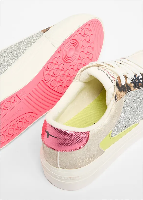Sneakers fr&aring;n Tamaris med glitterdetaljer, Tamaris