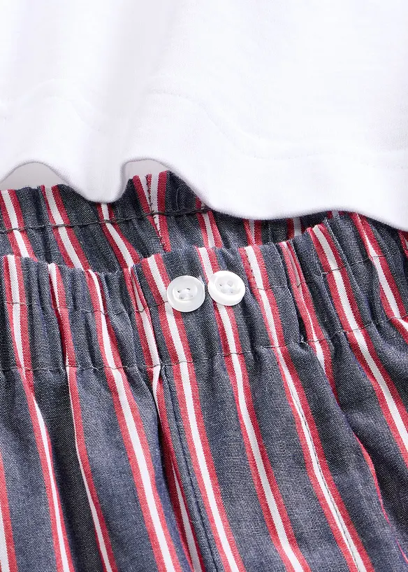 Pyjamas med v&auml;vd byxa, bonprix