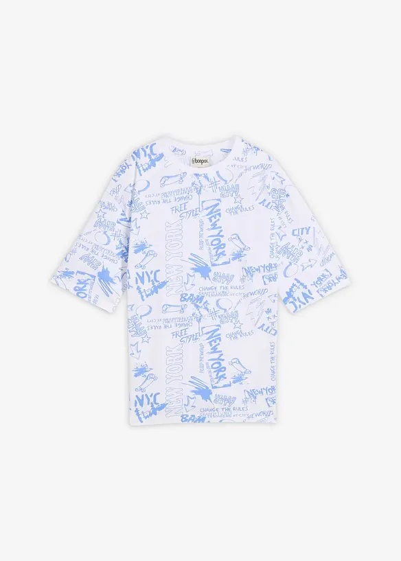 T-shirt i ekologisk bomull, avslappnad passform, bonprix