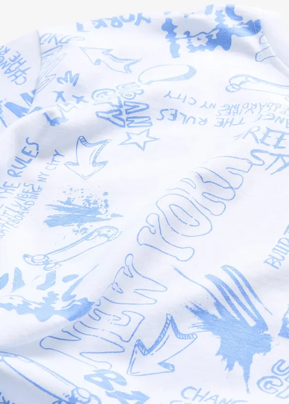 T-shirt i ekologisk bomull, avslappnad passform, bonprix