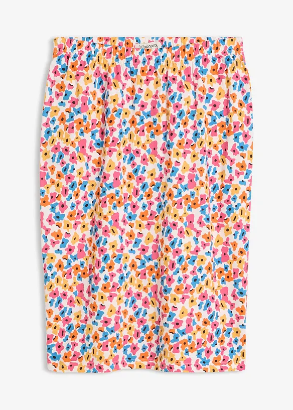 Jerseykjol i viskosmix, bonprix