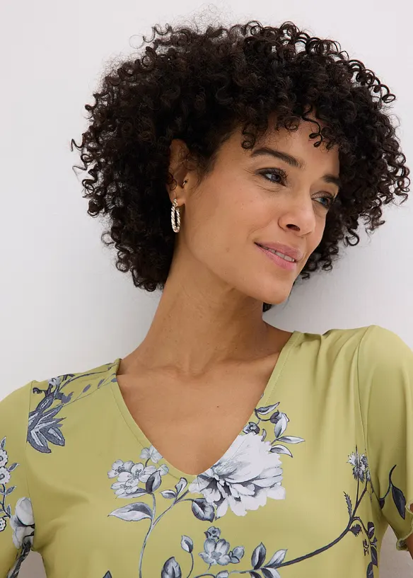 Topp med res&aring;r i nederkanten, bonprix