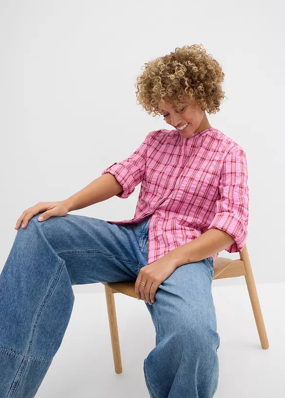 Blus i bomull, bonprix