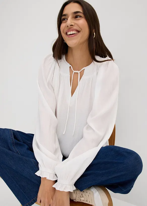 Blustunika i b&ouml;ljande viskos, bonprix