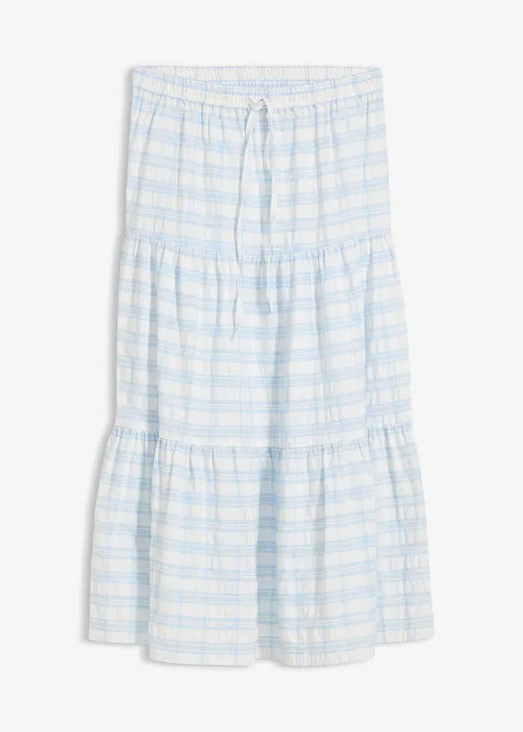 Mellanl&aring;ng kjol i ren bomull, bonprix