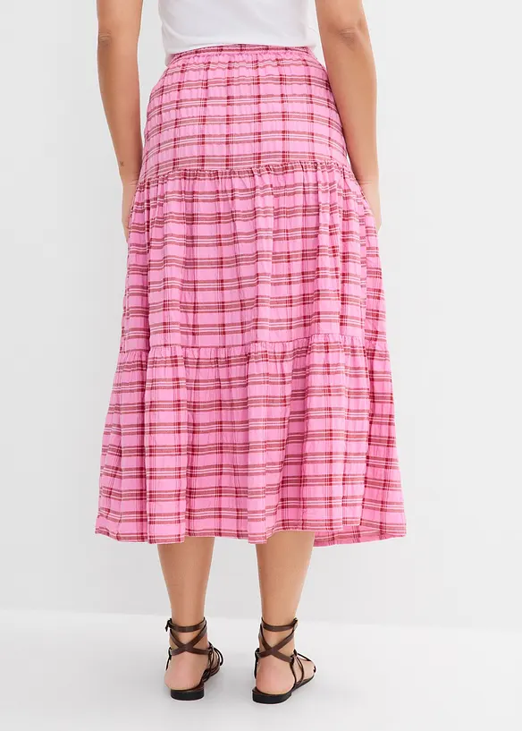 Mellanl&aring;ng kjol i ren bomull, bonprix