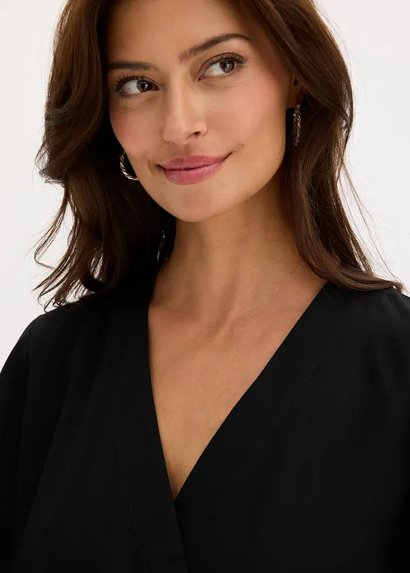 Blus av viskos med mjukt fall, bonprix