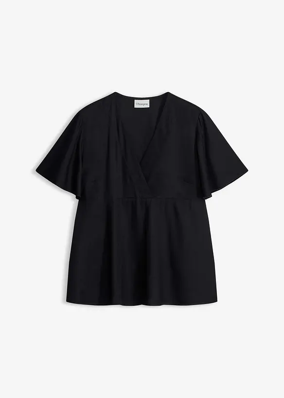 Blus av viskos med mjukt fall, bonprix