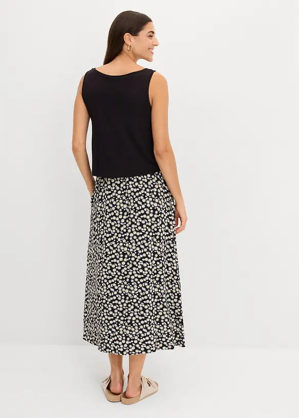 Maxikl&auml;nning i trik&aring; av viskos och elastan, bonprix