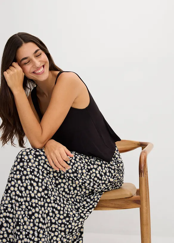 Maxikl&auml;nning i trik&aring; av viskos och elastan, bonprix