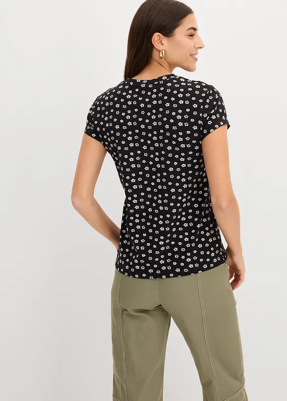 Topp (3-pack) i en mix av bomull och elastan, bonprix