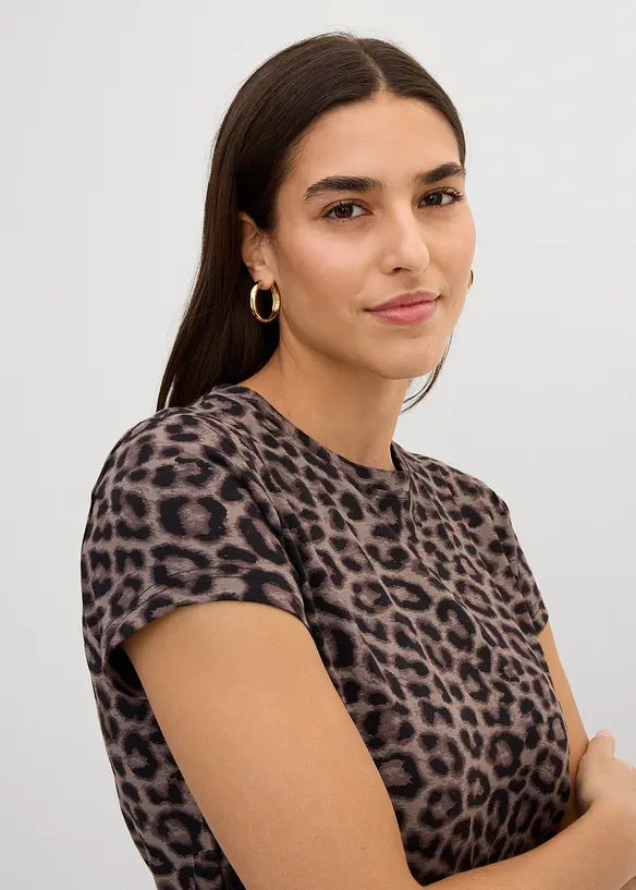 Topp (3-pack) i en mix av bomull och elastan, bonprix