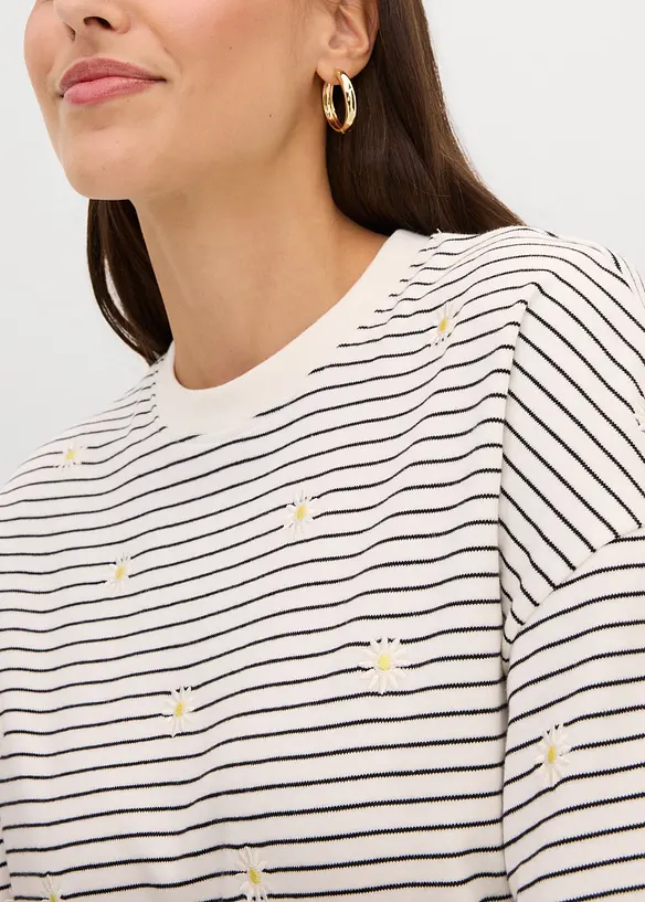 Randig T-shirt i bomull, bonprix