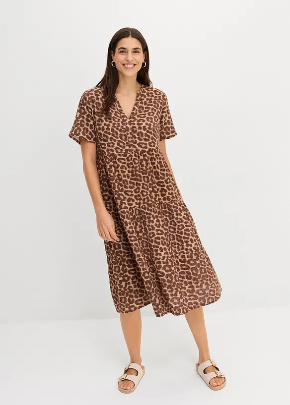 Kl&auml;nning av mjuk muslin, bonprix