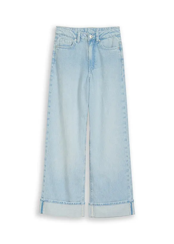Wide Leg Jeans Mid Waist fr&aring;n Tom Tailor, Tom Tailor