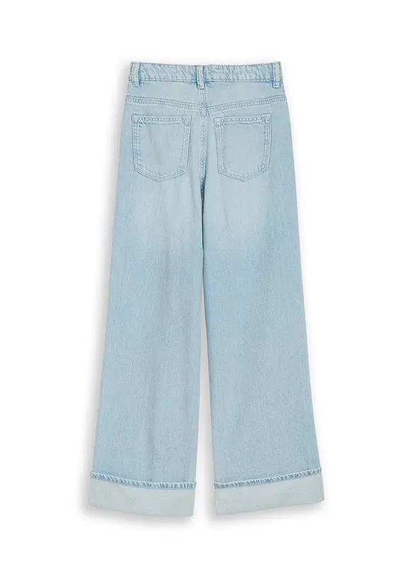 Wide Leg Jeans Mid Waist fr&aring;n Tom Tailor, Tom Tailor