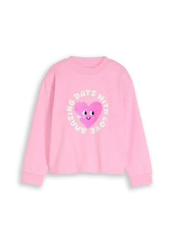 Sweatshirt med v&auml;ndbara paljetter fr&aring;n Tom Tailor, Tom Tailor