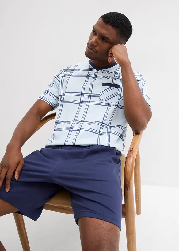 Kort pyjamas i bomull, bonprix