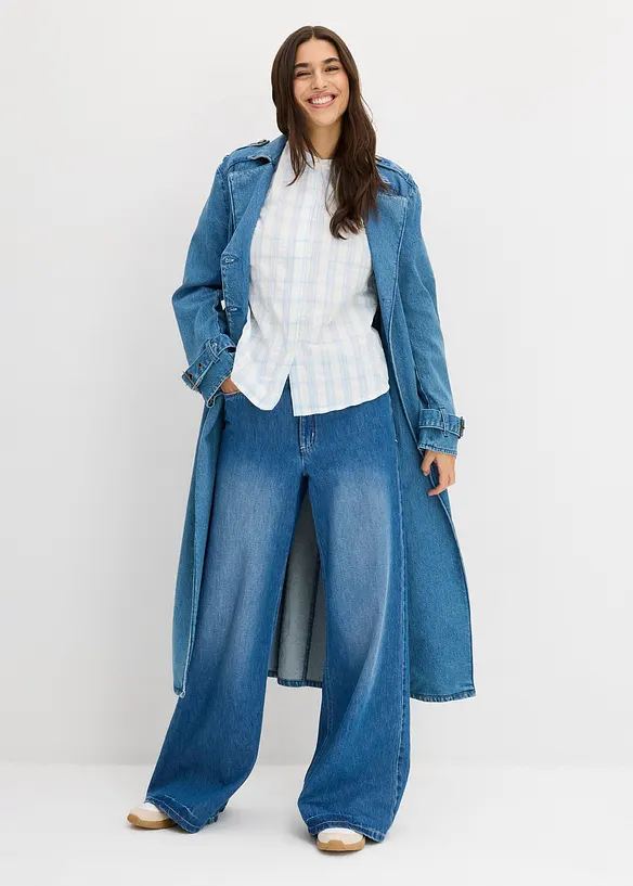 Blus i bomull, bonprix