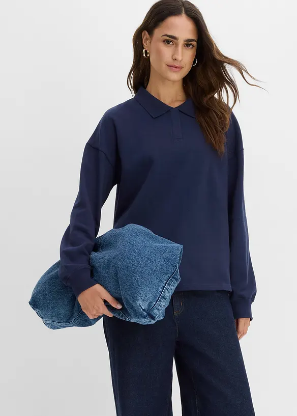 Sweatshirt i ekologisk bomull, bonprix