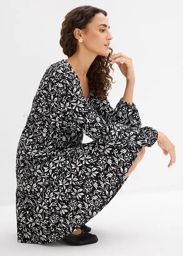 Tunikakl&auml;nning av l&auml;tt kr&auml;pp, bonprix