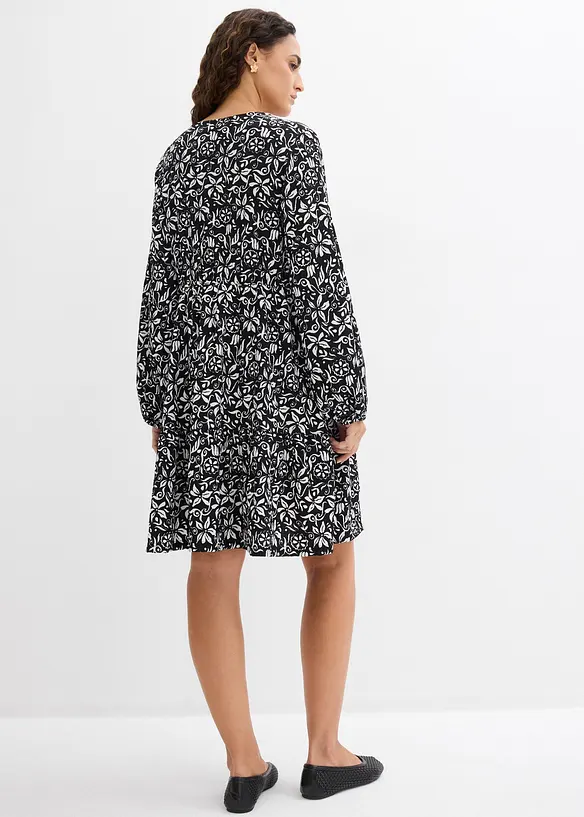 Tunikakl&auml;nning av l&auml;tt kr&auml;pp, bonprix