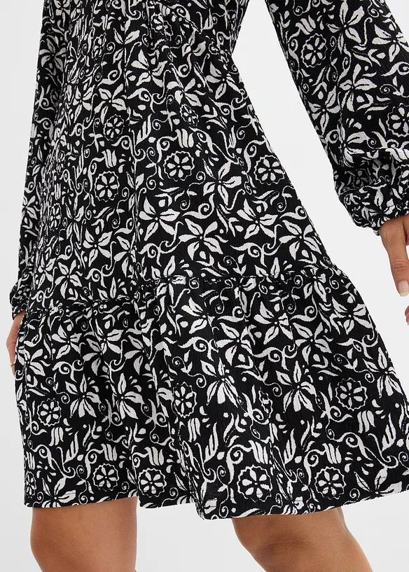 Tunikakl&auml;nning av l&auml;tt kr&auml;pp, bonprix