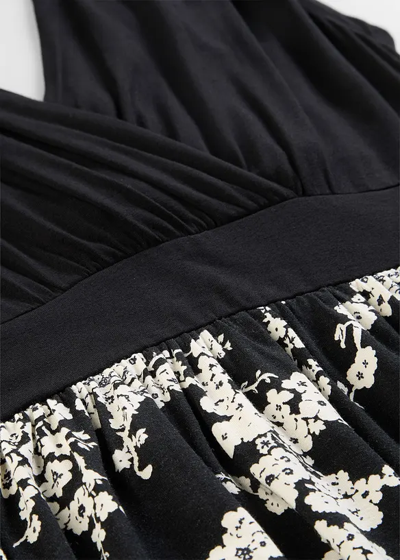 Jerseykl&auml;nning i viskosmix, bonprix