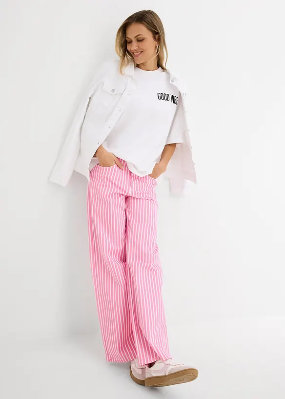 Oversizetopp av ekologisk bomull, bonprix