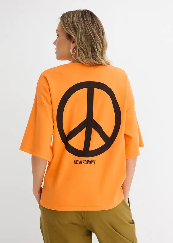 Oversizetopp av ekologisk bomull, bonprix