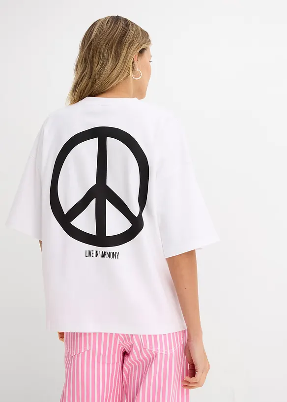 Oversizetopp av ekologisk bomull, bonprix