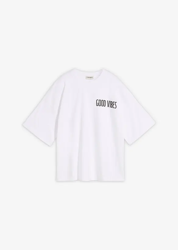 Oversizetopp av ekologisk bomull, bonprix