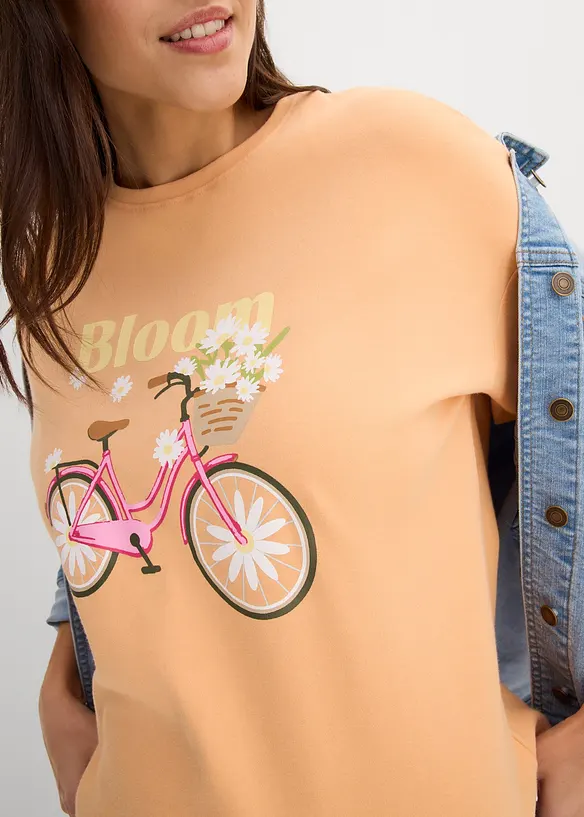 Ledig T-shirt i bomull, bonprix