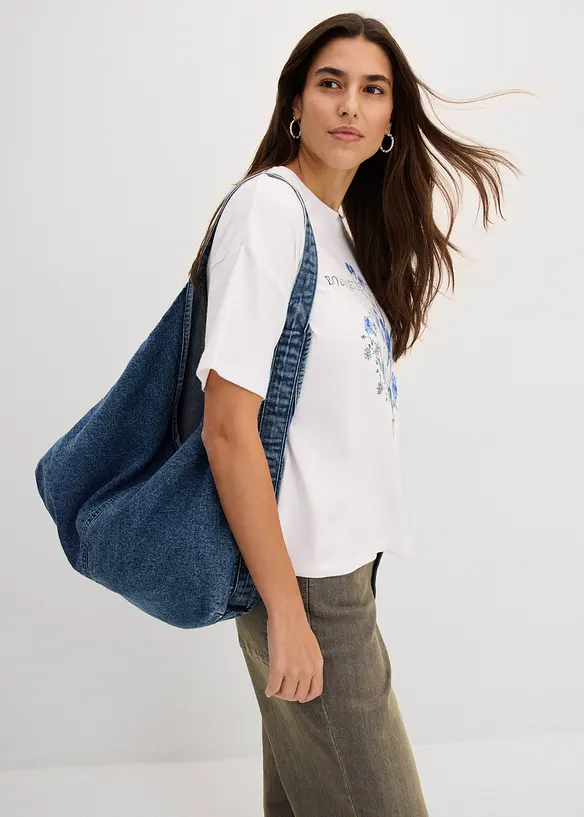 Ledig T-shirt i bomull, bonprix