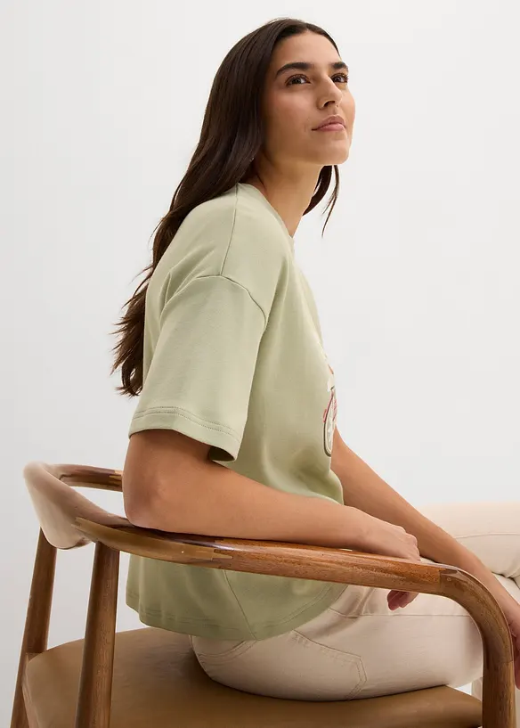 Ledig T-shirt i bomull, bonprix