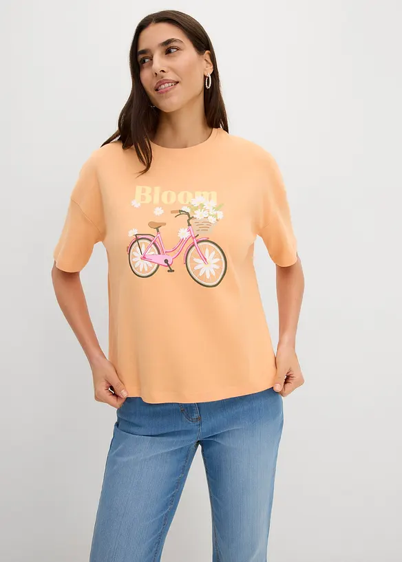 Ledig T-shirt i bomull, bonprix