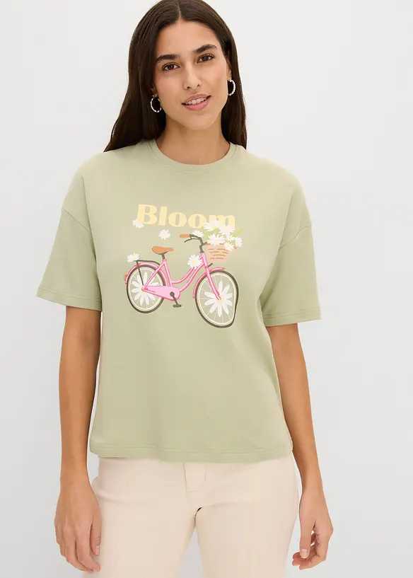 Ledig T-shirt i bomull, bonprix