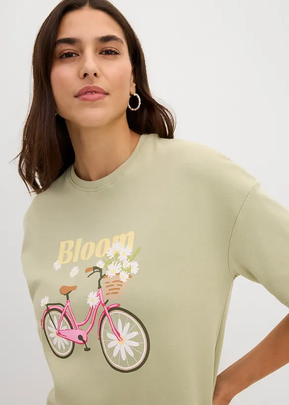 Ledig T-shirt i bomull, bonprix