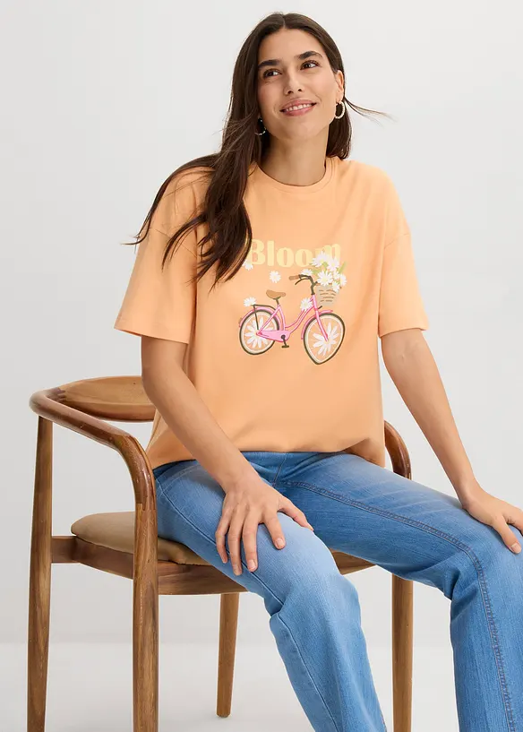 Ledig T-shirt i bomull, bonprix