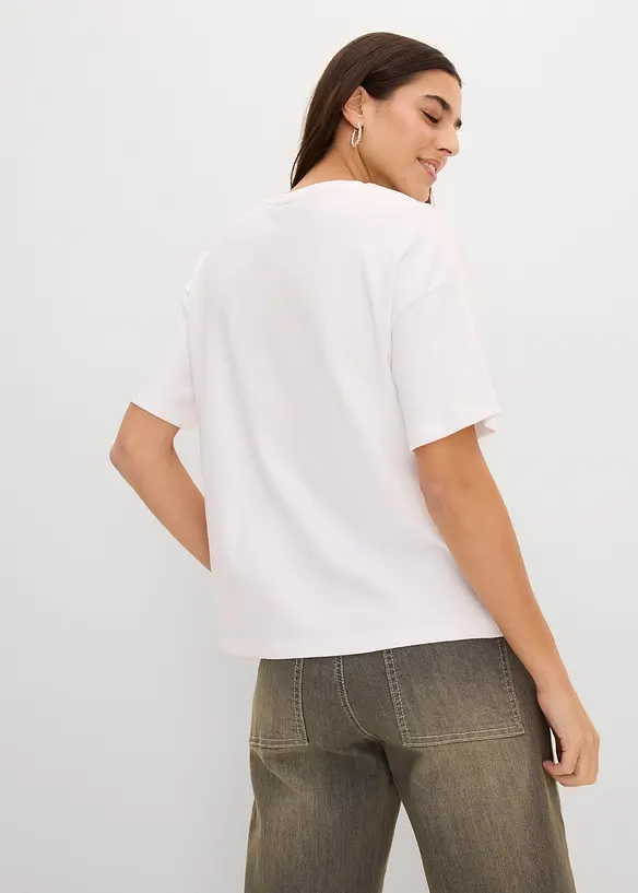 Ledig T-shirt i bomull, bonprix