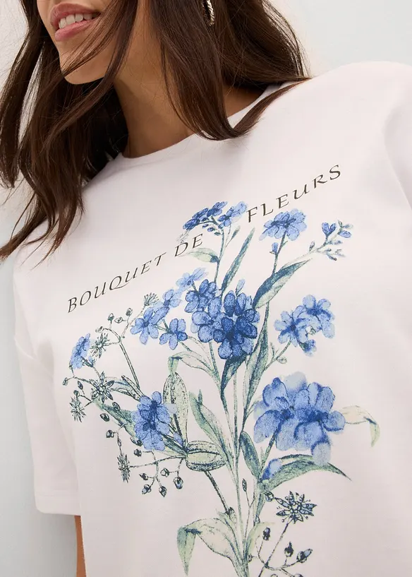Ledig T-shirt i bomull, bonprix